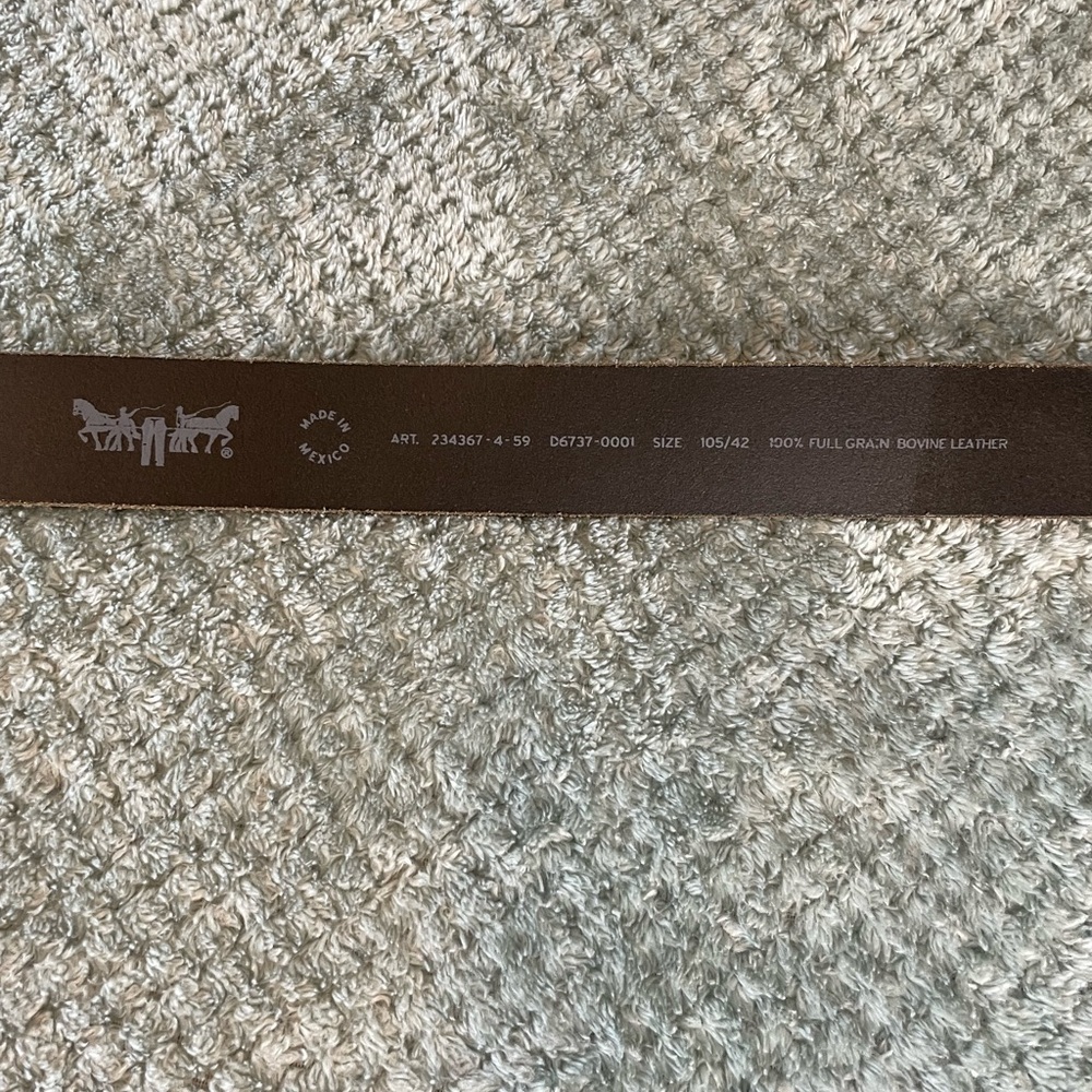 Levi's Black Leather Belt for Men - Picture 4 of 7